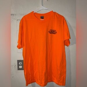 Loser Machine Born Free Motorcycle Show Graphic Tee Orange L